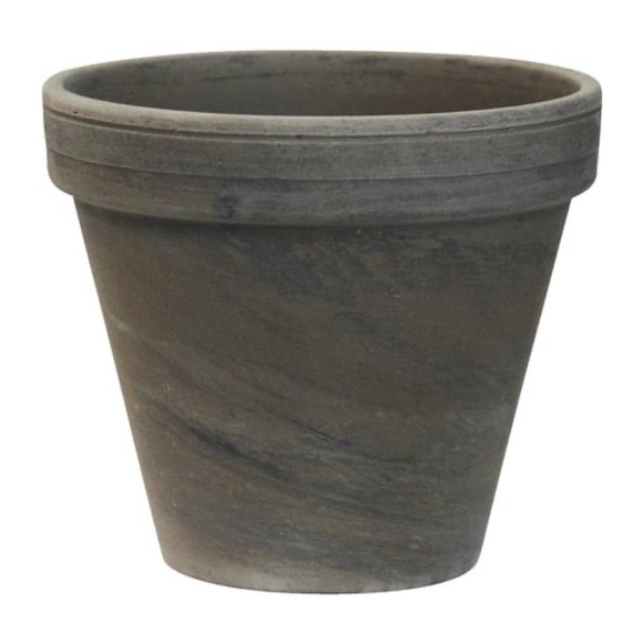 Dark Basalt Clay Standard Flower Pot Planter - Picture 1 of 14